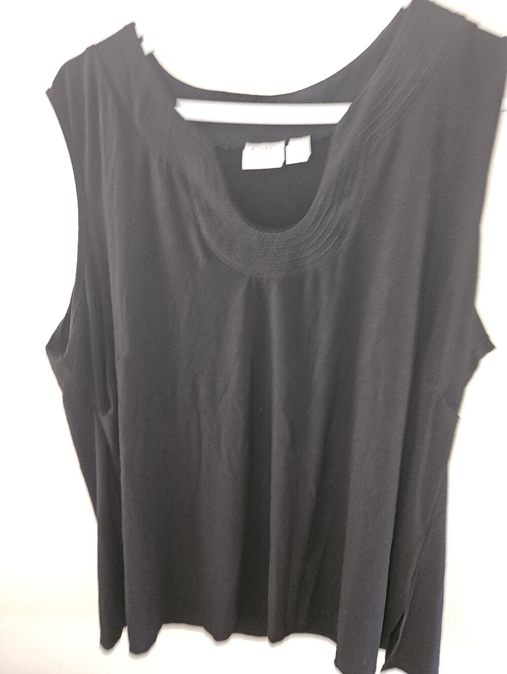 Cato Womans Sleeveless Black Tank Top Size 18w/20w